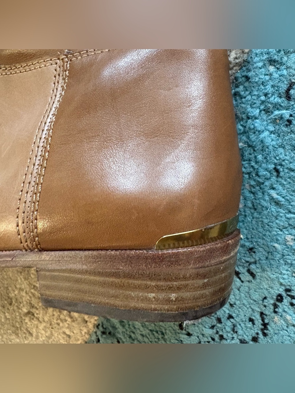 Coach Leather Laguna Tan Brown Riding Boots 10 Equestrian Preppy Old Money Knee - Picture 13 of 13